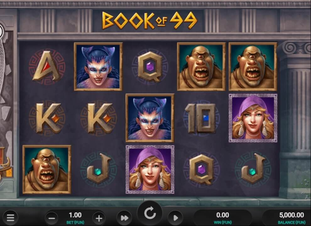 Screenshot of the game Book of 99.